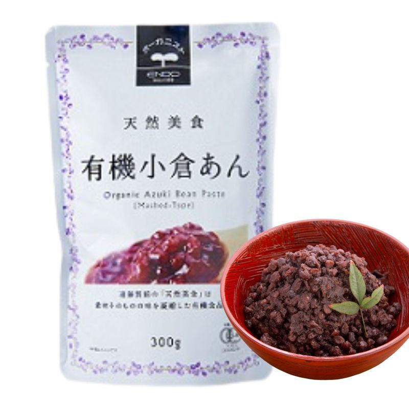 Organic Coarse Sweet Red Bean Paste Anko TSUBUAN 300g Made in Japan